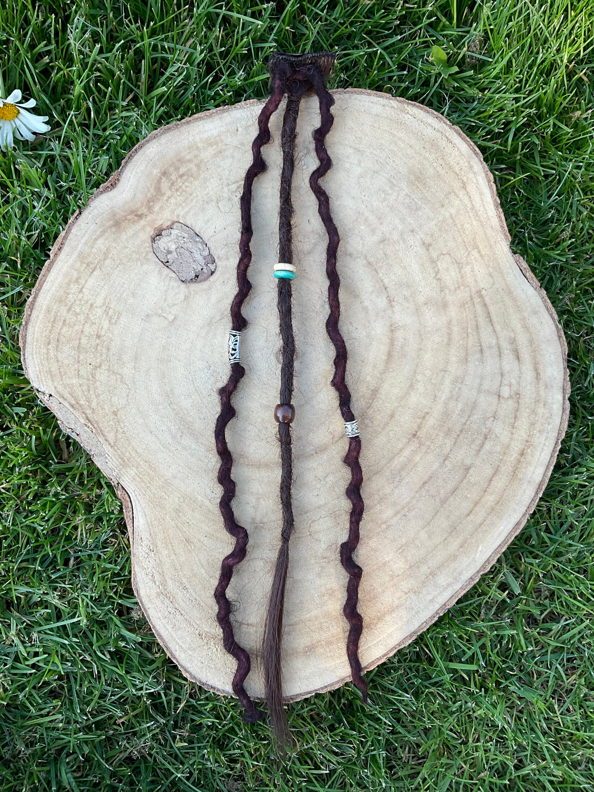 Dread Clip-in Dark Brown/Mahogany 4