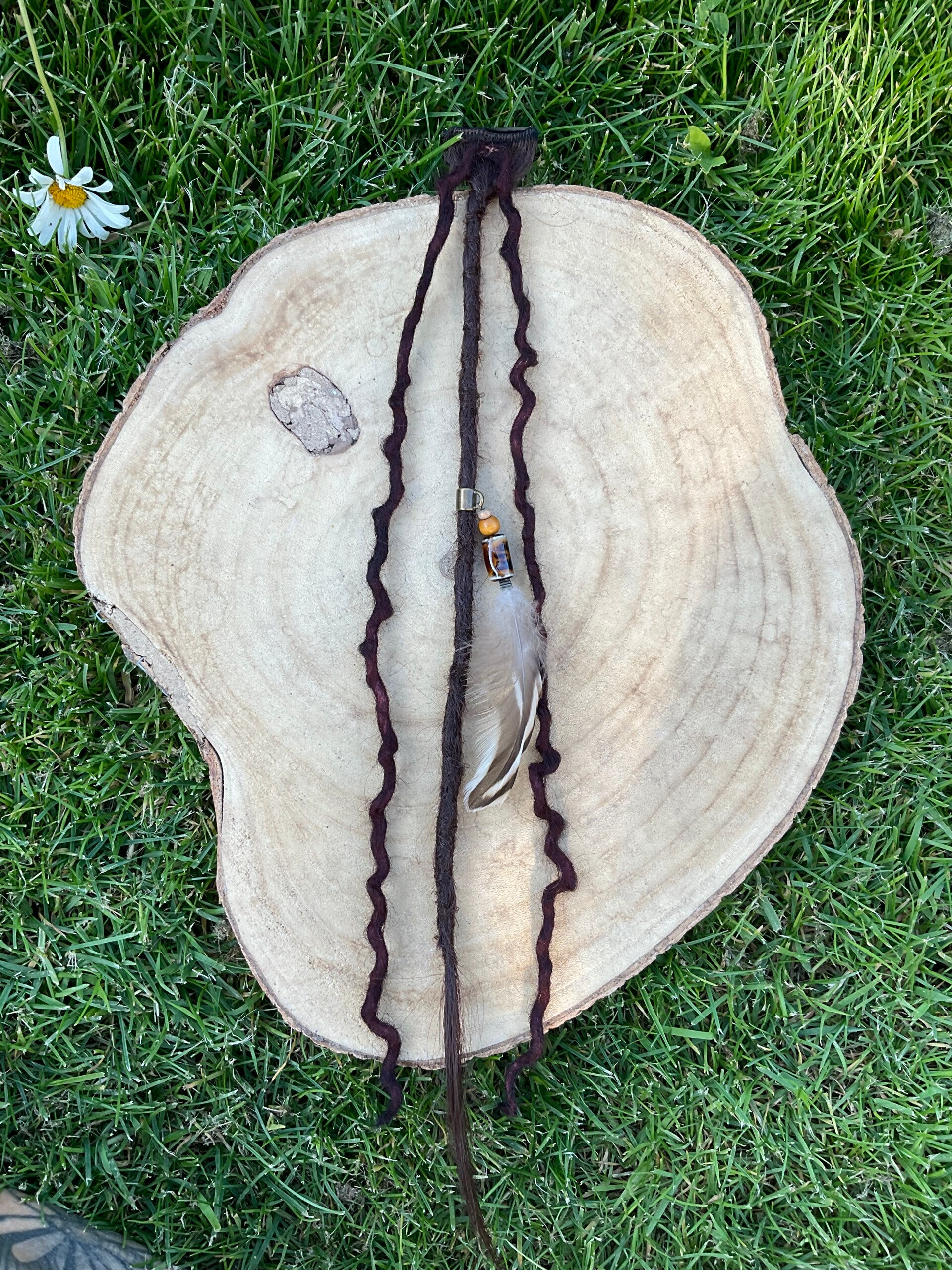 Dread Clip-in Dark Brown/Mahogany 2