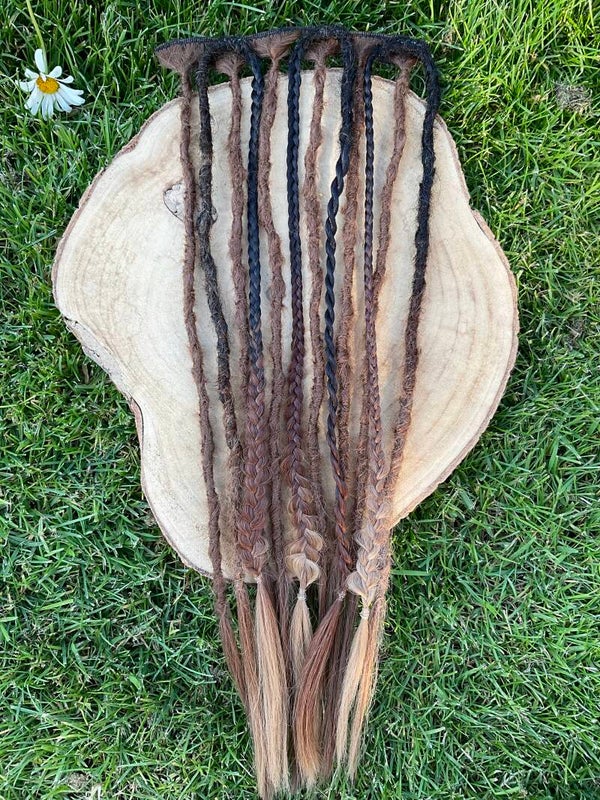 Dread Clip-in set Brown 2