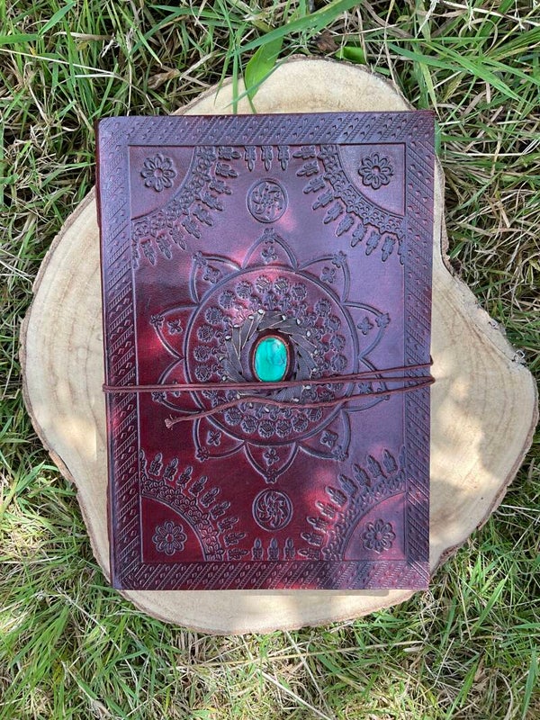Notitieboek Leer Malachiet