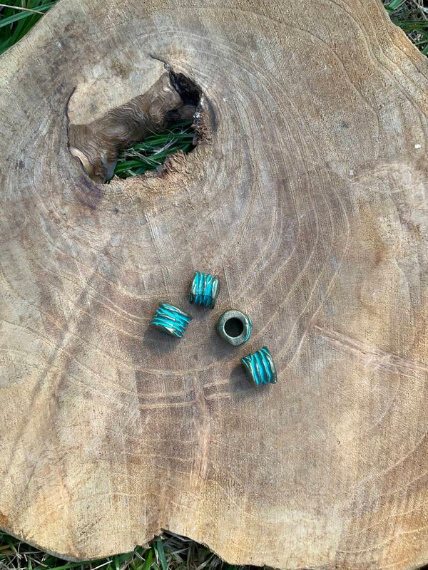 Dreadlock bead turkoise 1