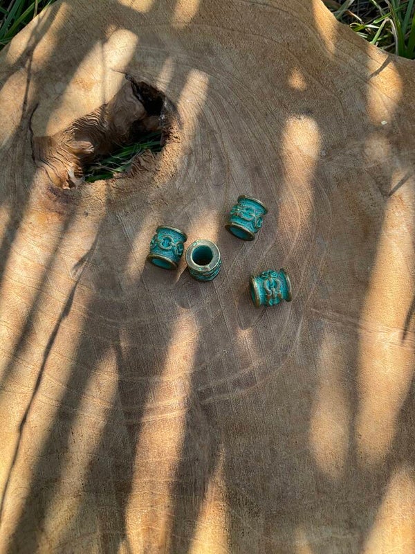 Dreadlock bead turkoise 7