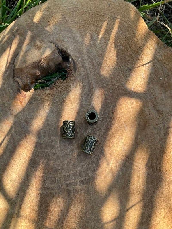 Dreadlock kraal messing rune