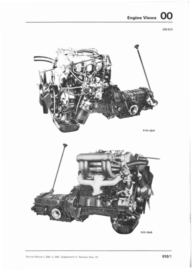Handleiding dieselmotor OM615 hanomag Online PDF engels
