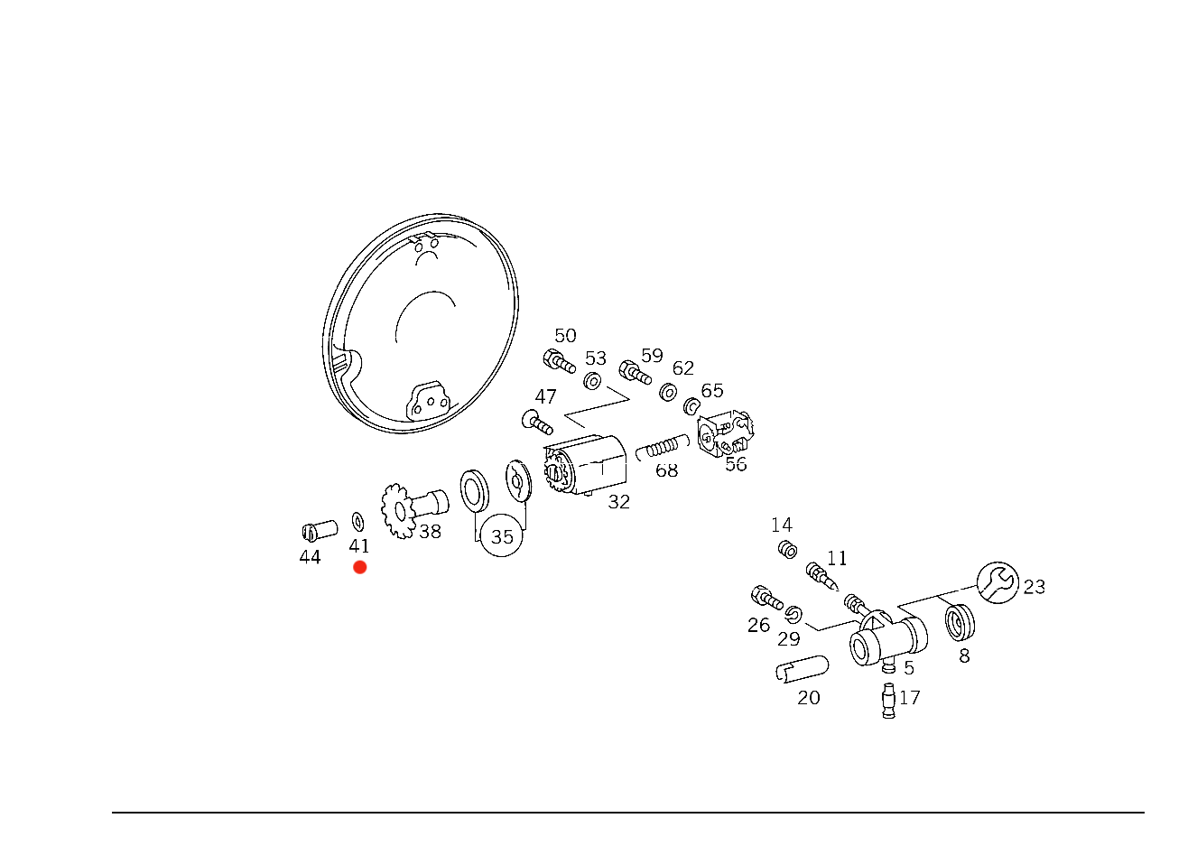 Afdicht ring remsteller Mercedes Vario T2/LN1