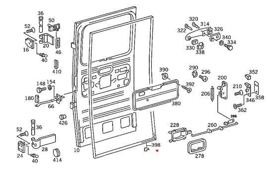 Deur rubber Dudo T2  zij portier