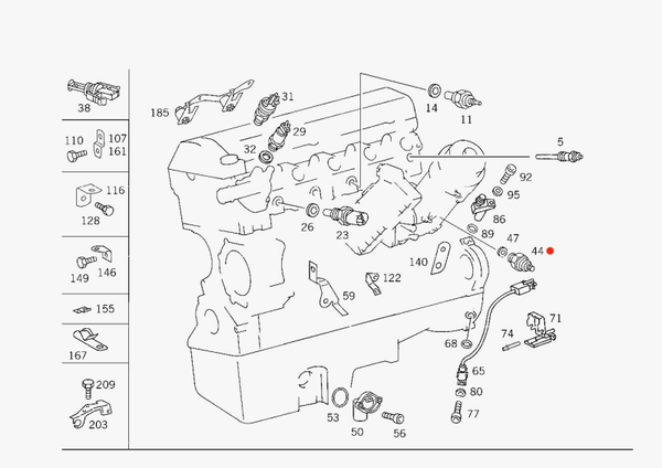Oliedruk sensor Mercedes  OM602