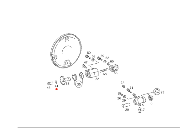 Afdicht ring remsteller Mercedes Vario T2/LN1