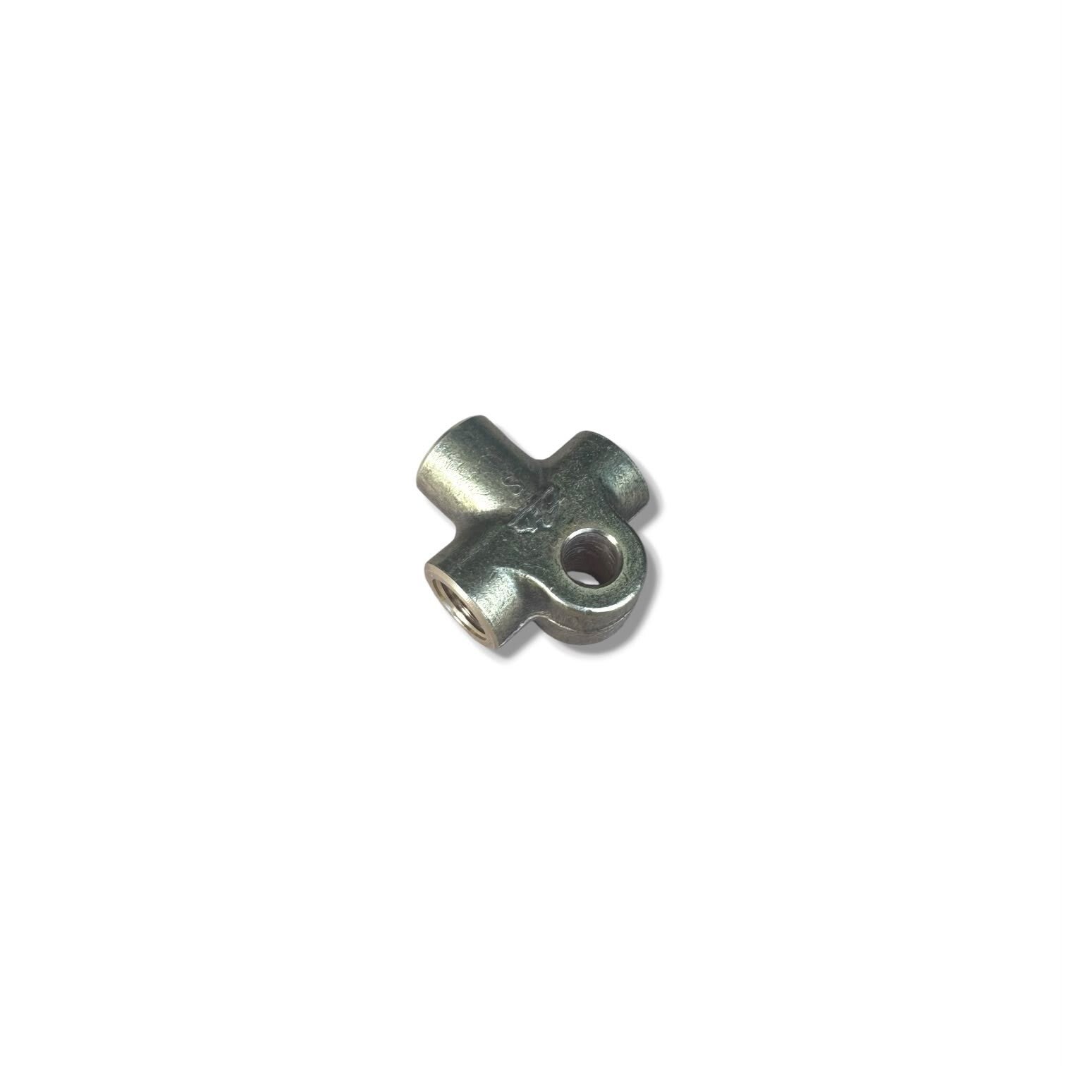 T stuk remleiding 3x M12x1