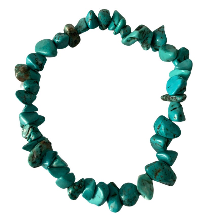 Blue Howlite Chip Bracelet