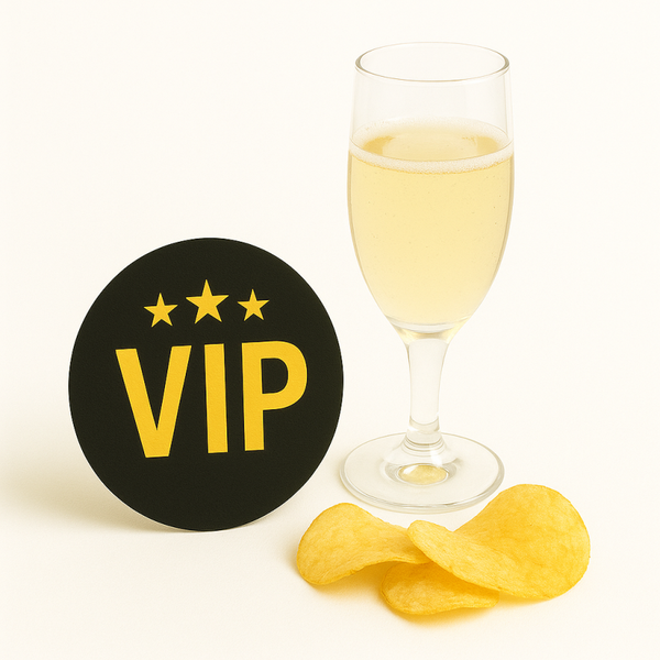 Extra: VIP-pakket (gereserveerde tafel 4 pers, snacks, drankje)