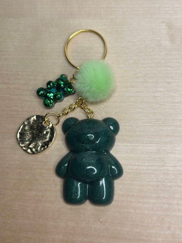 Porte-Clé - Ourson vert