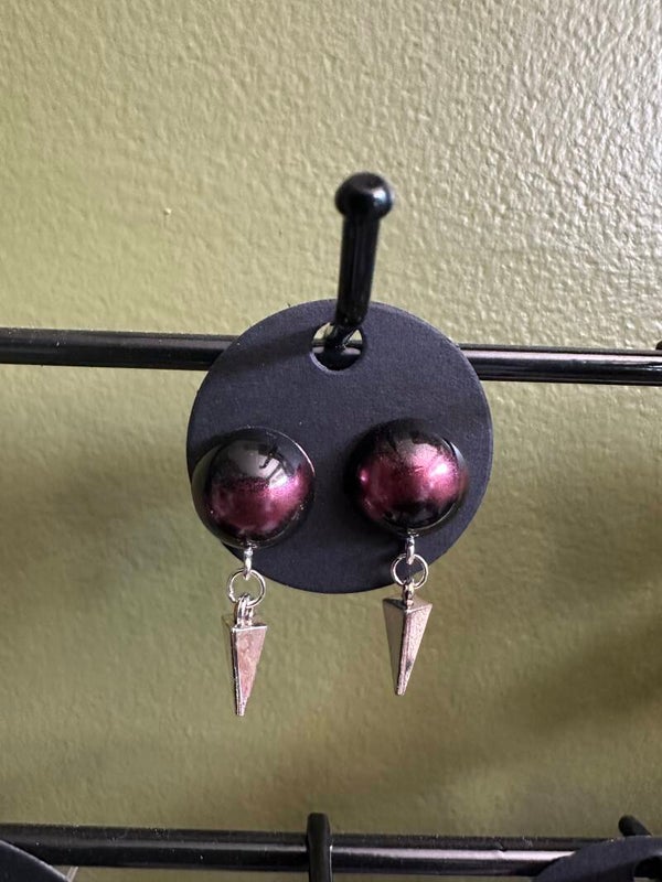 Boucles d'oreilles "Pointes de feu"