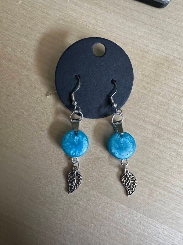Boucles d'oreilles "Bleu d'Argent"