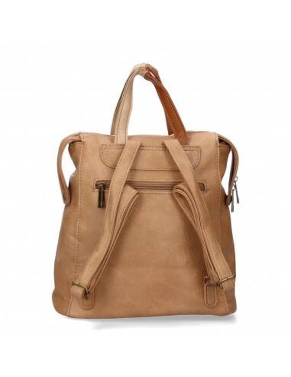 Mochila de mujer con cremallera y bolsillo trasero | Elegante y práctica