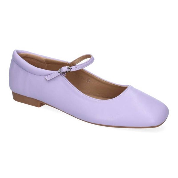 Bailarinas Francesitas de mujer con Hebilla y punta cuadrada.