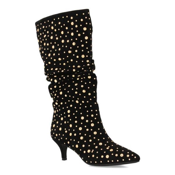 Botas Tachuelas Brillantes Mujer | Glamour Otoño Invierno Stiletto