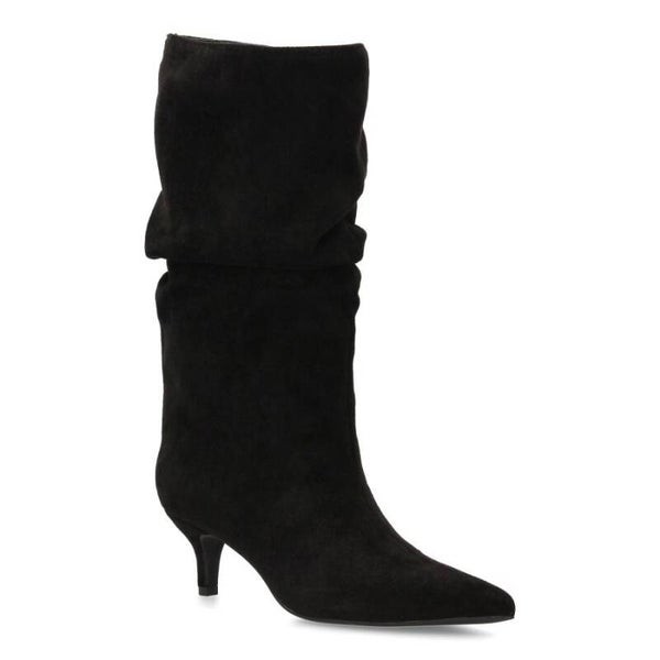 Bota Larga Arrugada con Cremallera - Stiletto Elegante FW