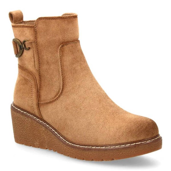 Botines Cuña Cómodos para Mujer con Cremallera