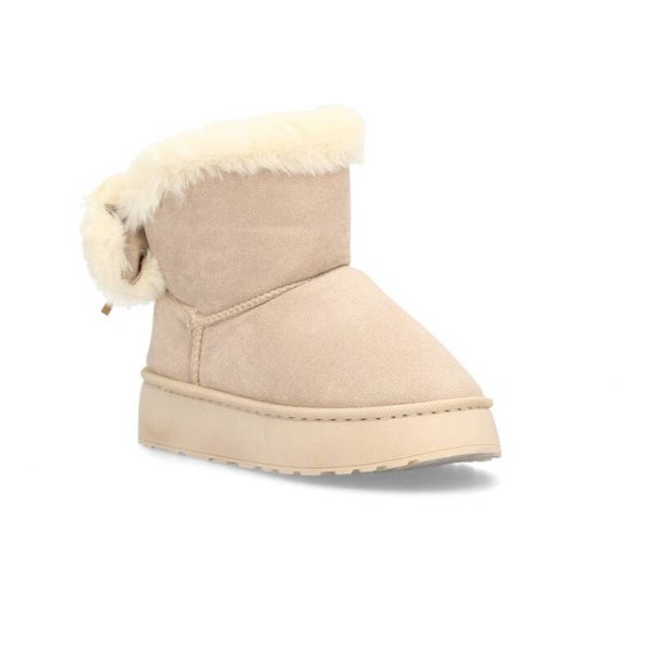 Botín de Invierno Mujer con Borreguito y Plataforma Antideslizante - Calidez y Estilo