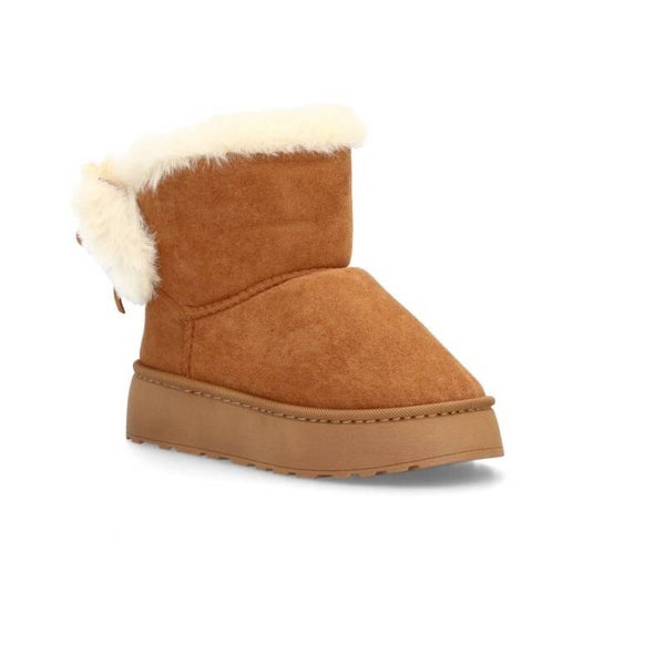 Botines Afelpados Cálidos para Mujer - Plataforma Segura y Look Acogedor