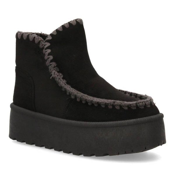 Botín Plataforma Piel Australiano Mujer - Otoño/Invierno