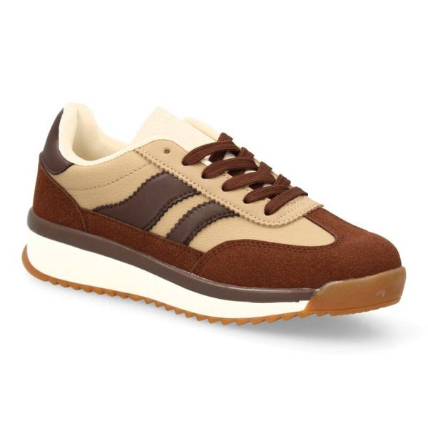 Zapatillas Casuales Otoño-Invierno Mujer | Diseño Retro Moderno, Cierre con Cordones