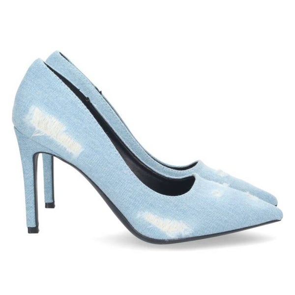 Zapatos de Salón de Tacón Cómodo Estampado Roto