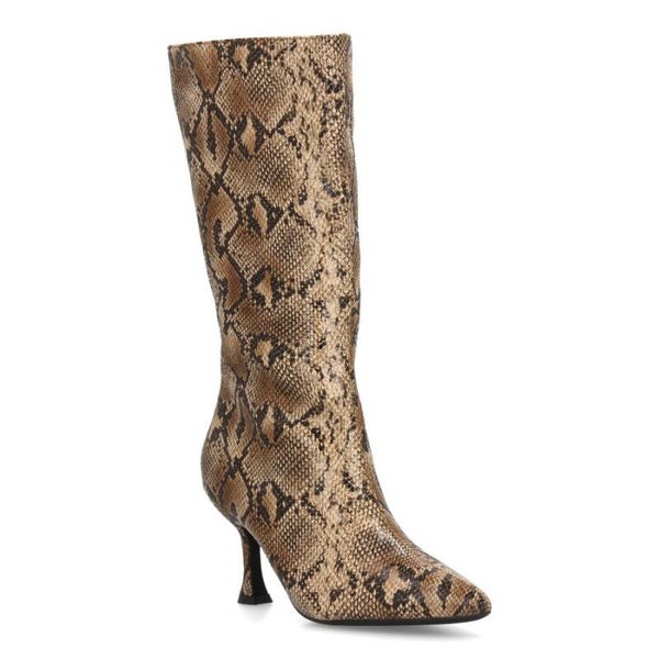 Bota Alta de Caña Media | Punta Fina, Tacón Kitten y Cremallera