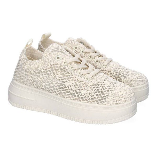 Zapatillas Casual Mujer: Elegancia y Comodidad en Encaje Floral