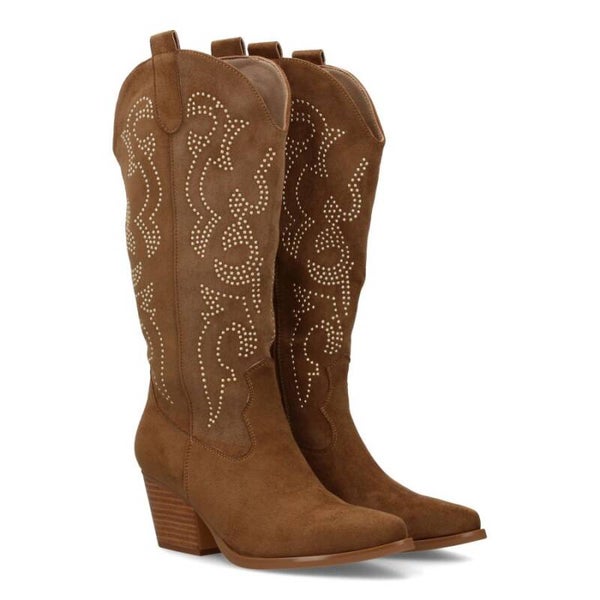 Botas Vaqueras de Mujer con Brillos y Tacón Cubano