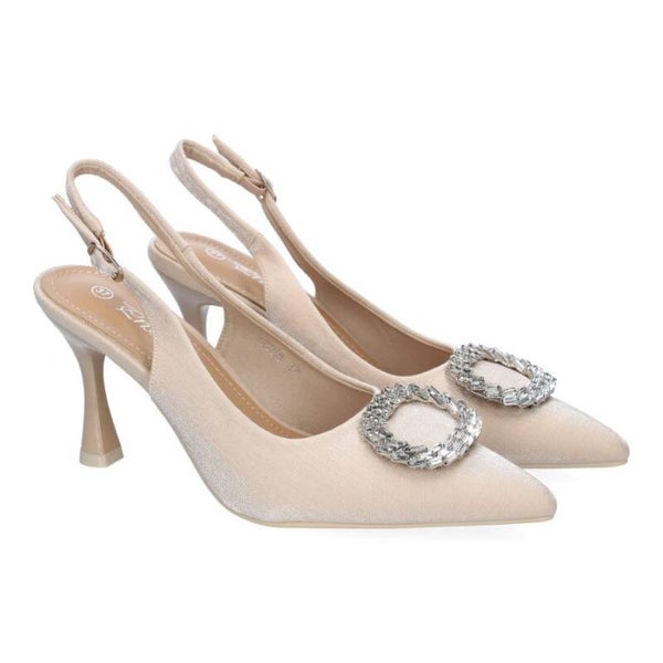 Zapatos de Salón con Adorno Brillante y Cierre de Hebilla