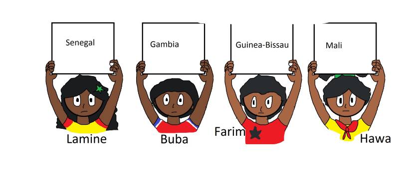 Senegal, Gambia, Guinea-Bissau and Mali