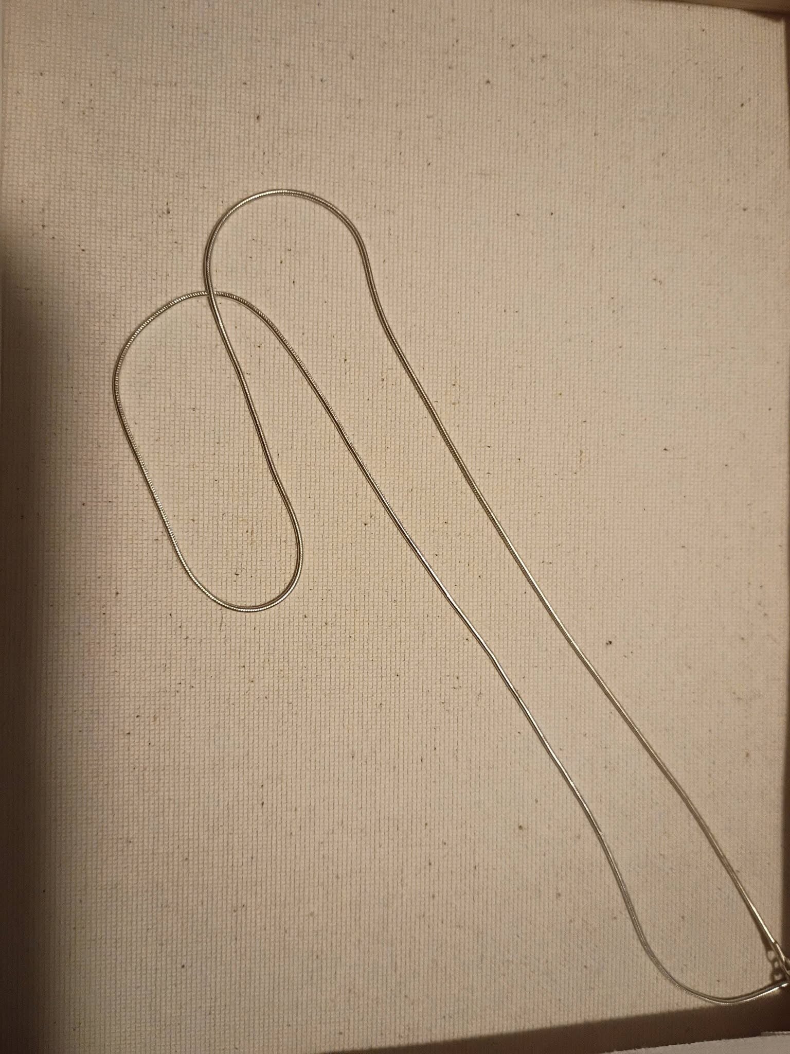 Braided silver chain