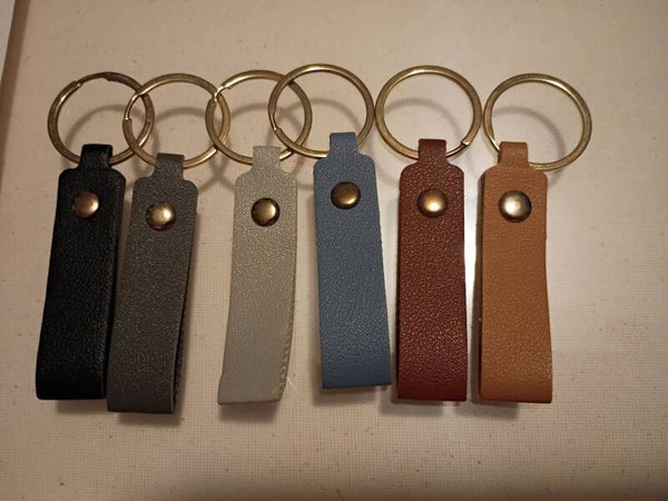 Leather keychains