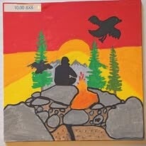 Mountain sunset
