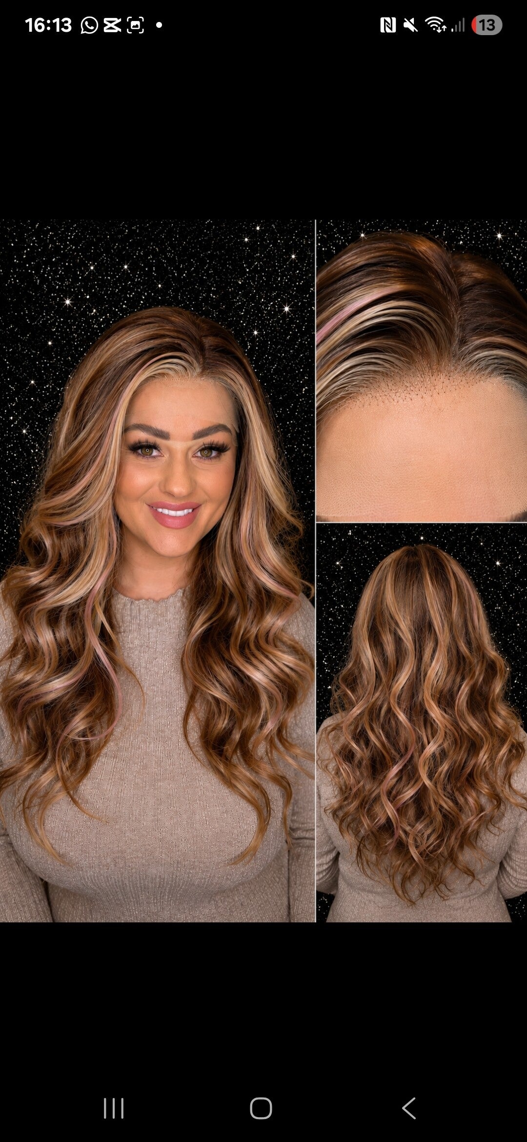 Caramel Blonde Pink