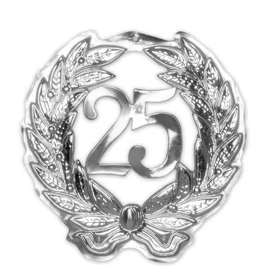 25 zilver huldebord !