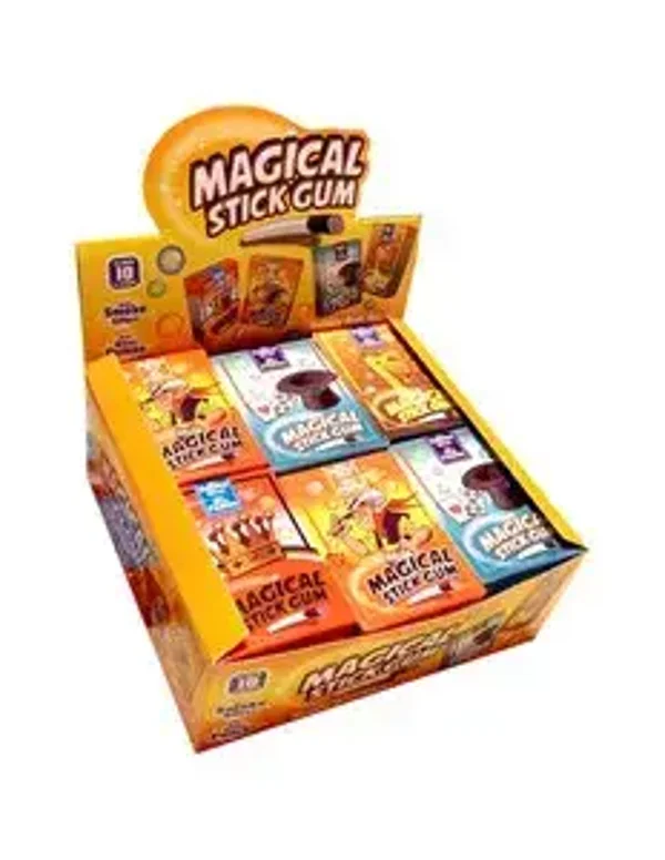 Magical gum sticks