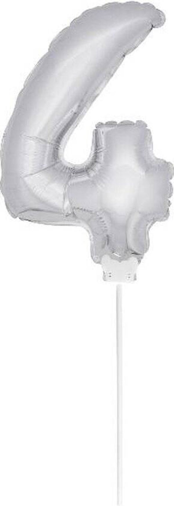 folie ballon nr 4 zilver