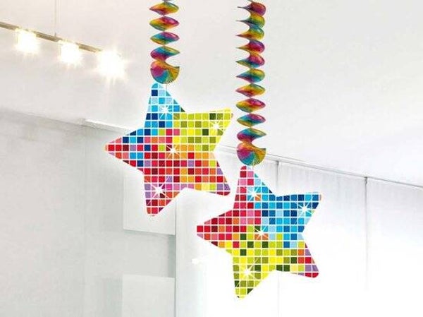 hangdecoratie Blocks colour