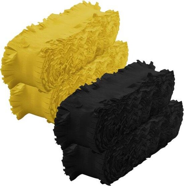 4PACK crepe slingers geel zwart