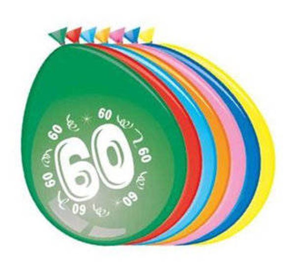 60 jaar ballonnen 