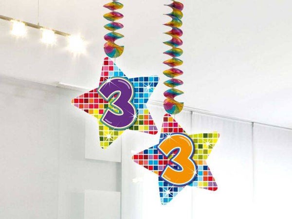 Hangdecoratie blocks 3 jaar