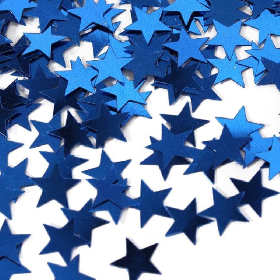 confetti ster blauw