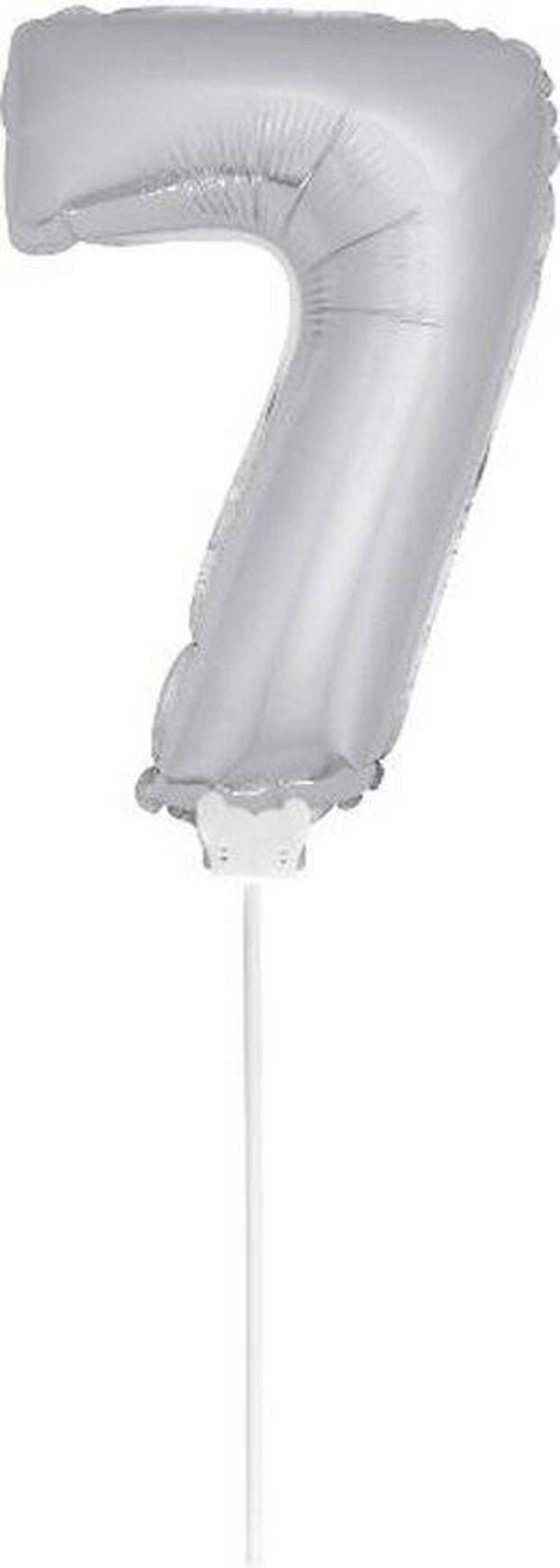folie ballon nr 7 zillver