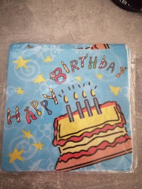 Happy Birthday Servetten