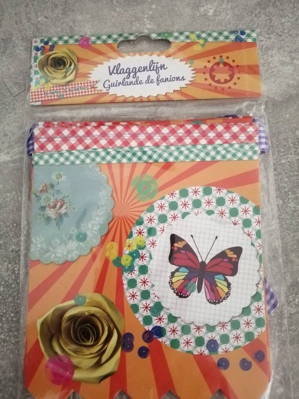 vlaggenlijn vlinders