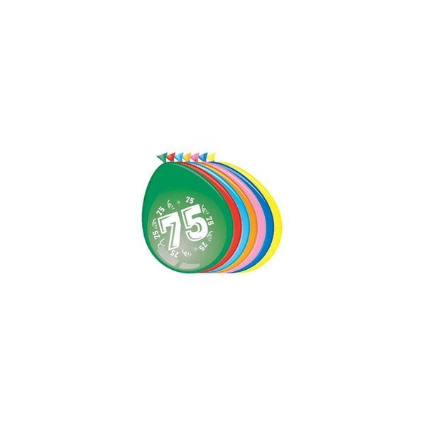 75 jaar ballonnen 