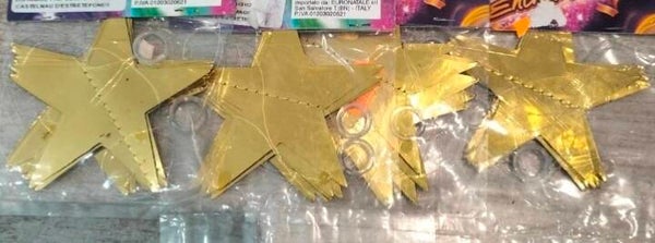 Star vlaggenlijn metallic geel